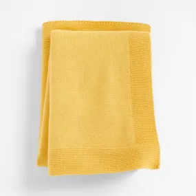 Crate&Barrel Fayola Yellow Baby Stroller Blanket