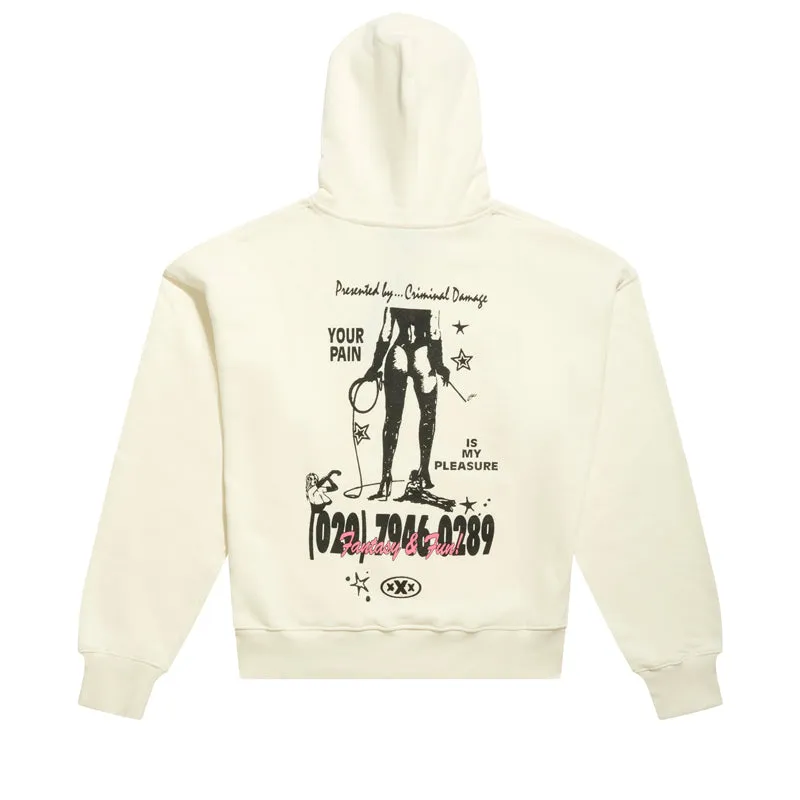 Criminal Damage Fantasy & Fun Hoodie - Off White