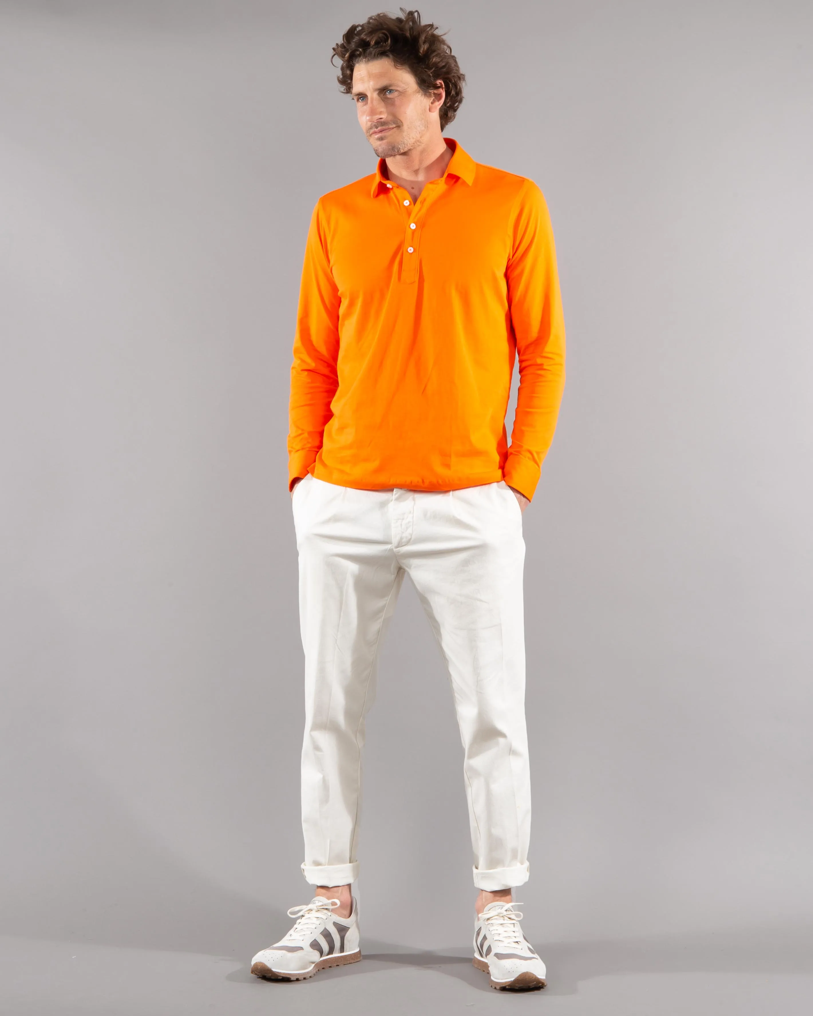 DANTENDORFER Cotton Long Sleeved Polo