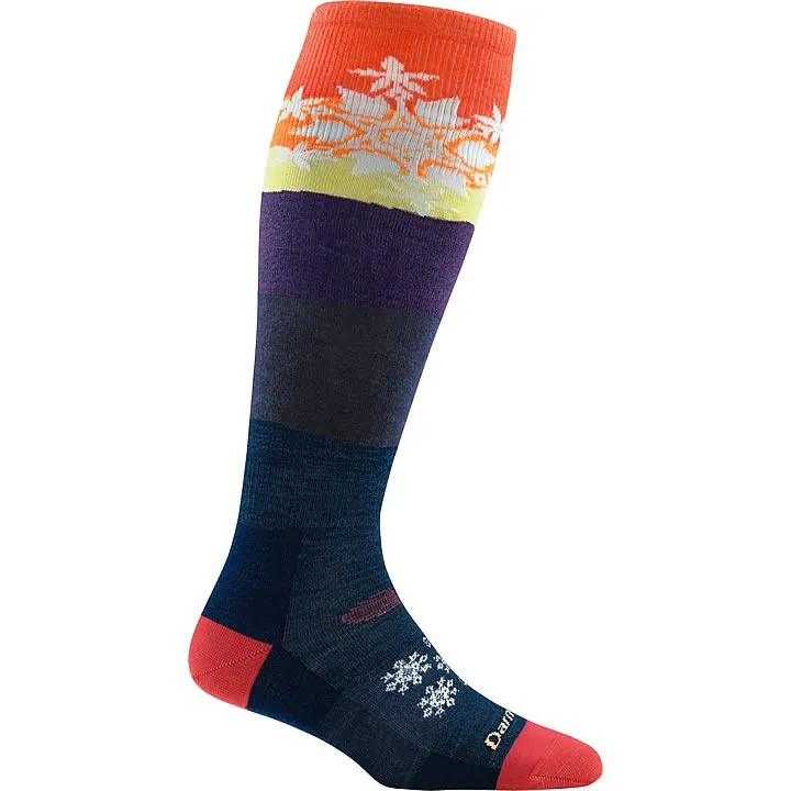 Darn Tough Snowflake Over-The-Calf Light Ski and Snowboard Sock Women's