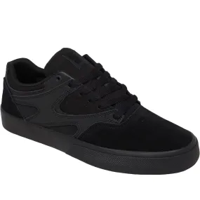 DC Shoes Mens Kalis Low Rise Suede Leather Trainers - Black