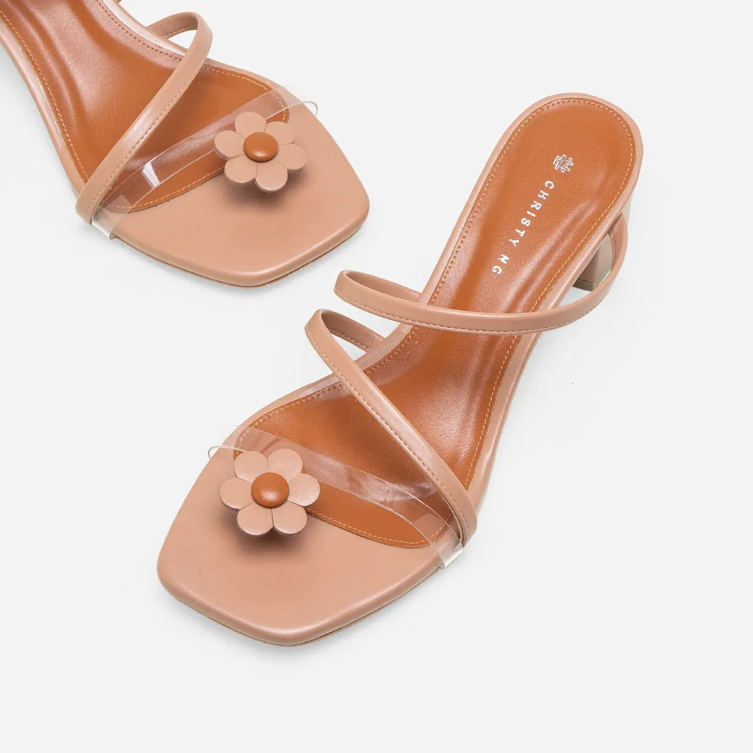 Diana Strappy Mules (Flower Edition)