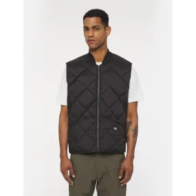 Dickies Diamond Quilted Vest Black