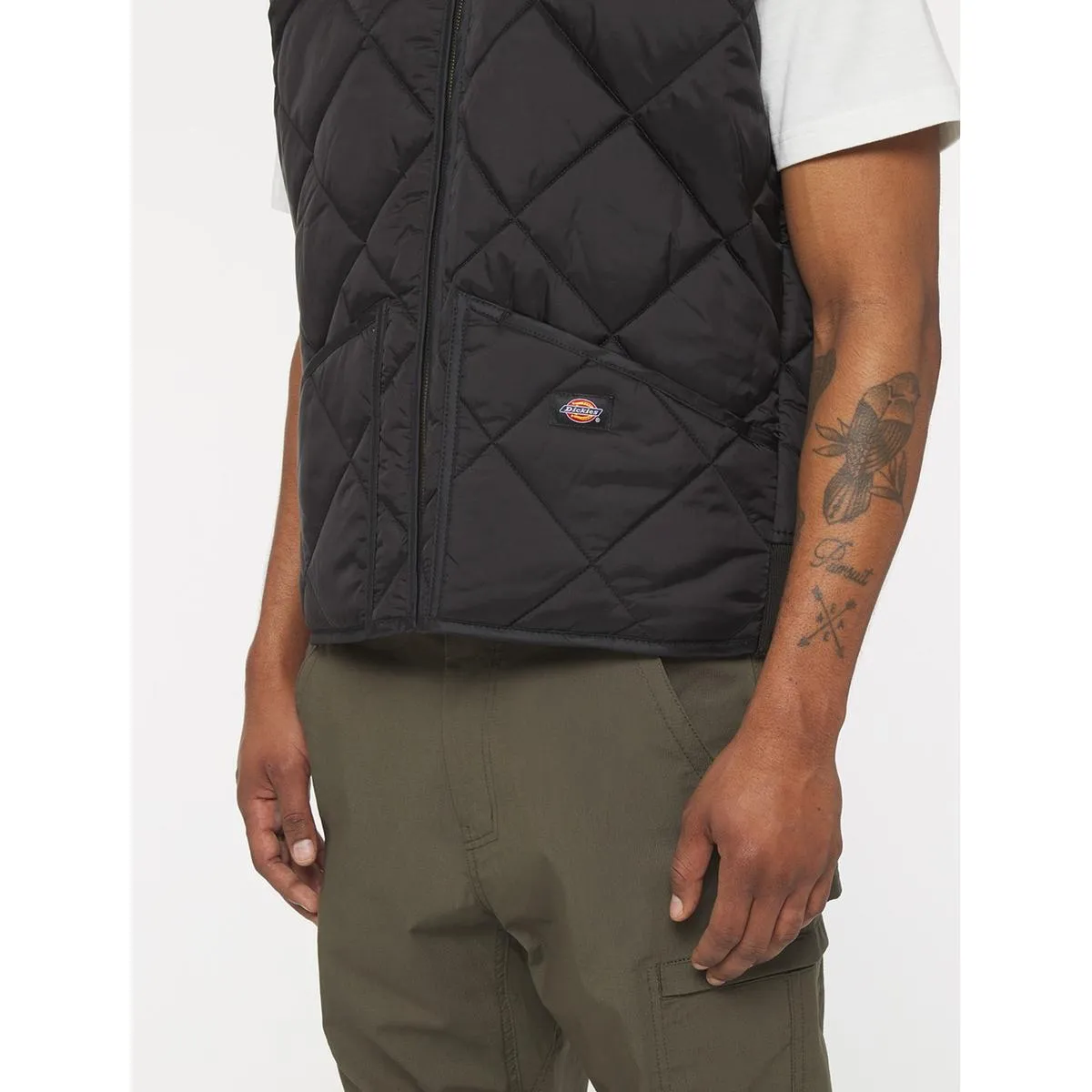 Dickies Diamond Quilted Vest Black