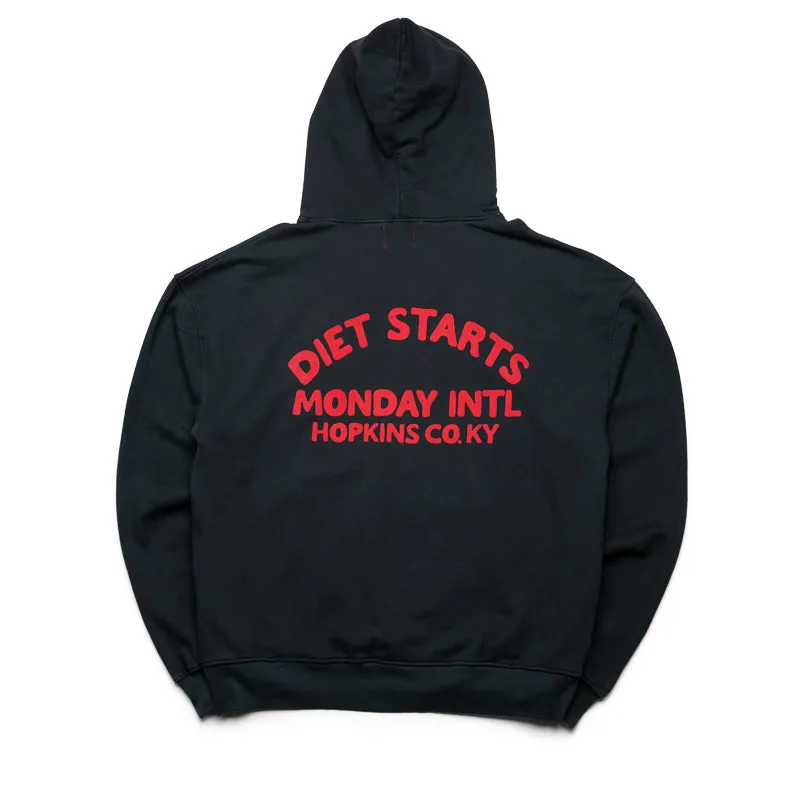 Diet Starts Monday Hell Bent Hoodie - Vintage Black