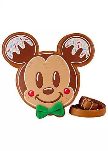 Disney Mickey & Minnie Gingerbread Cookie Figural Crossbody Bag by Loungefly | Look Again