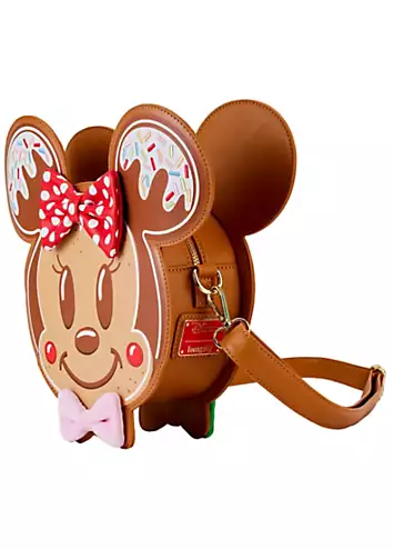 Disney Mickey & Minnie Gingerbread Cookie Figural Crossbody Bag by Loungefly | Look Again