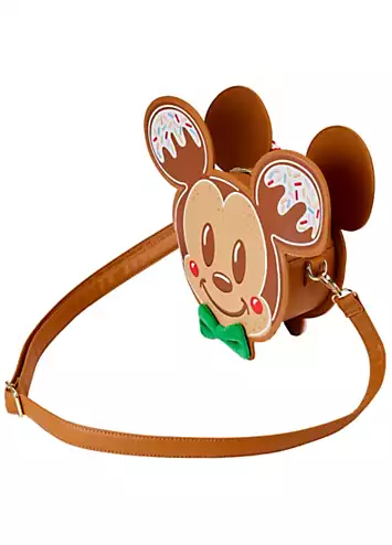 Disney Mickey & Minnie Gingerbread Cookie Figural Crossbody Bag by Loungefly | Look Again