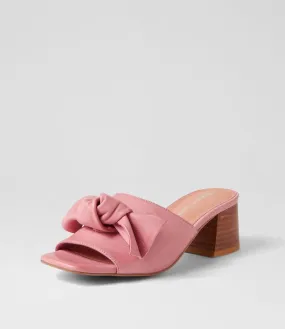 DJANGO & JULIETTE Finchy Pretty Pink Leather Mules