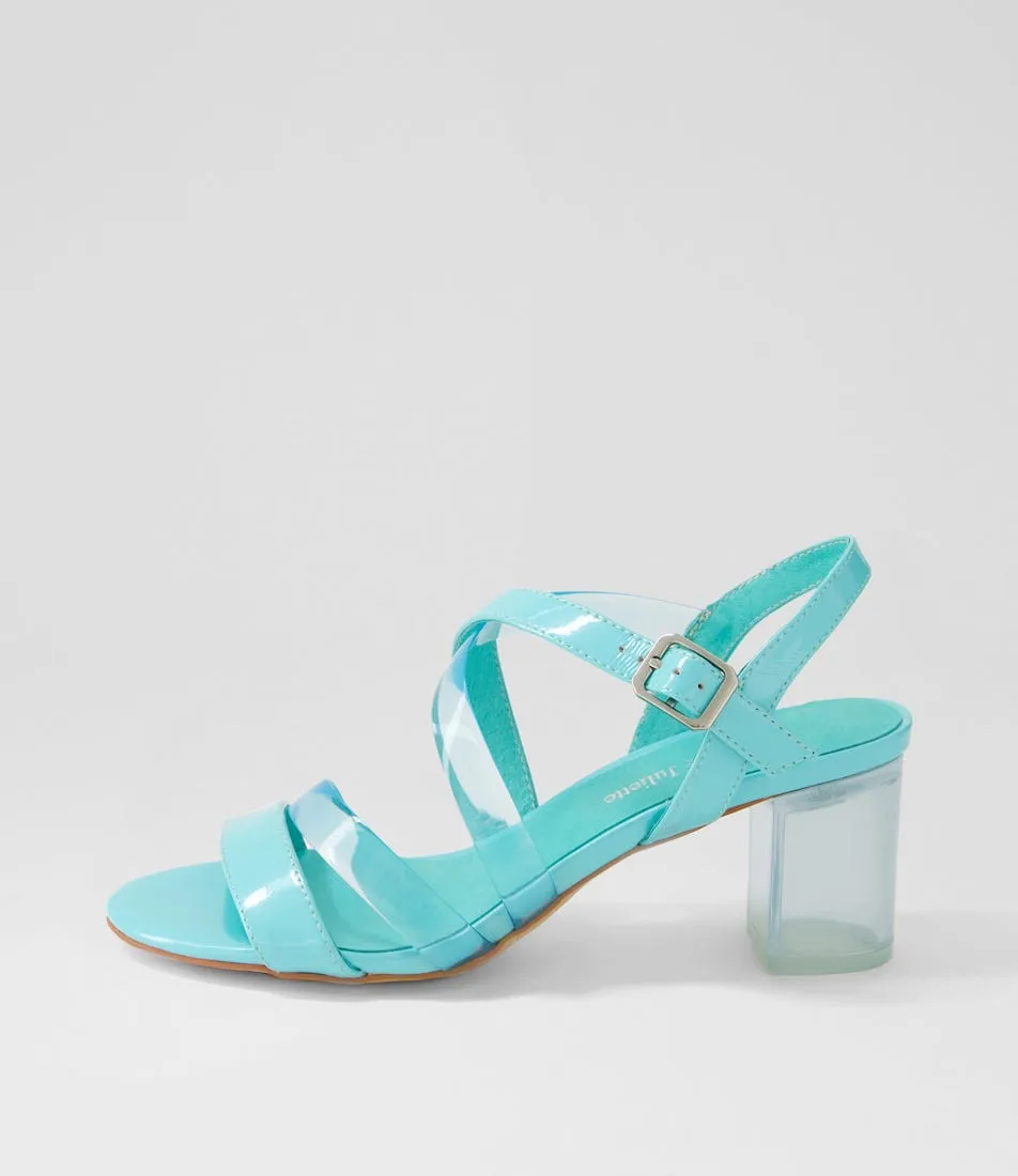 DJANGO & JULIETTE Slava Aquamarine Aqua Multi Sandals