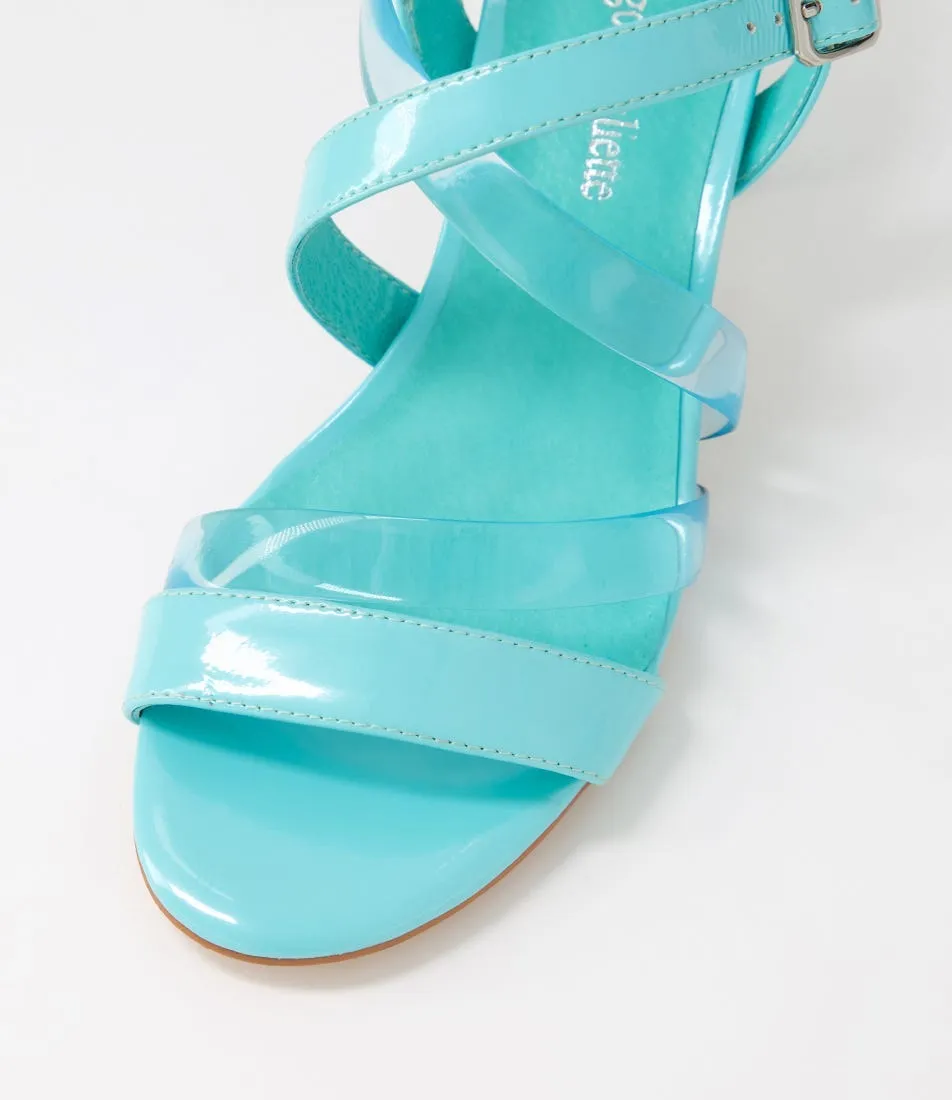 DJANGO & JULIETTE Slava Aquamarine Aqua Multi Sandals