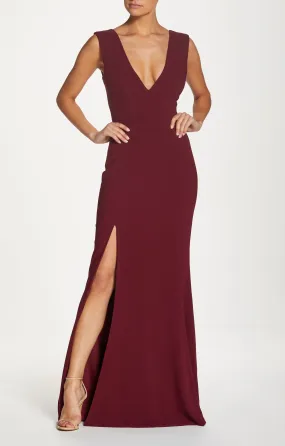 Dress the Population Sandra Burgundy Dress