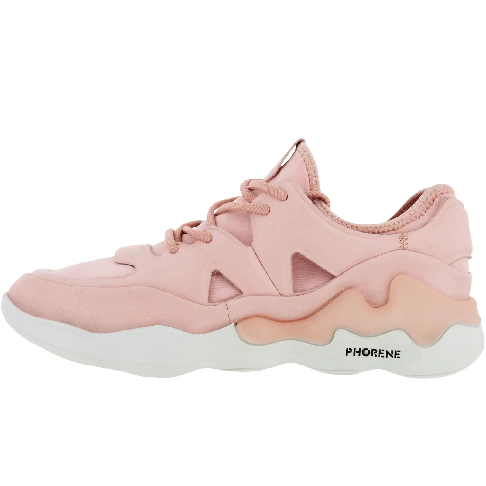 ECCO Womens ELO Leather Street Style Trainers - Pink