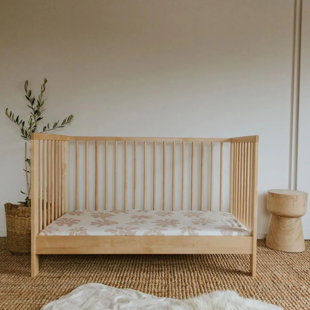 Fitted Cot Sheet | Hibi Blush