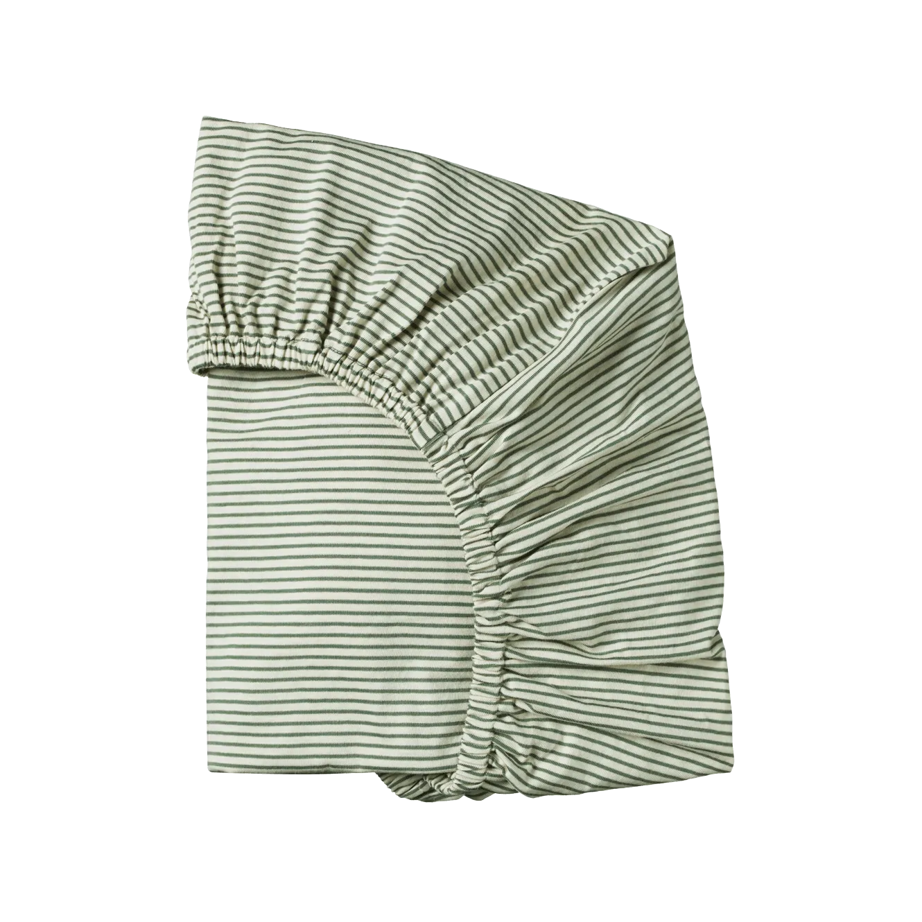 Fitted Sheet for Cot - Nettle Pinstripe