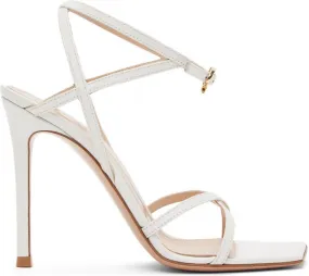 Gianvito Rossi White Georgina 105 Heeled Sandals