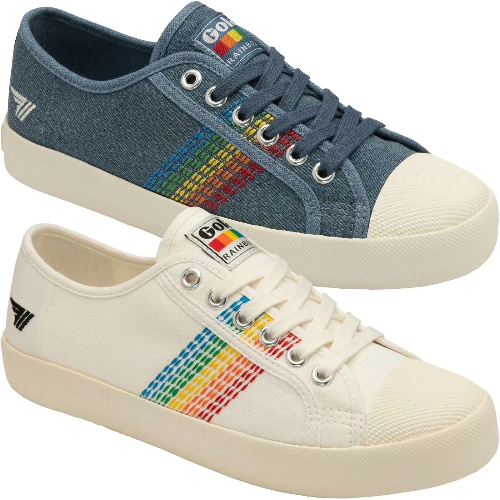 Gola Womens Coaster Rainbow Stitch Trainers