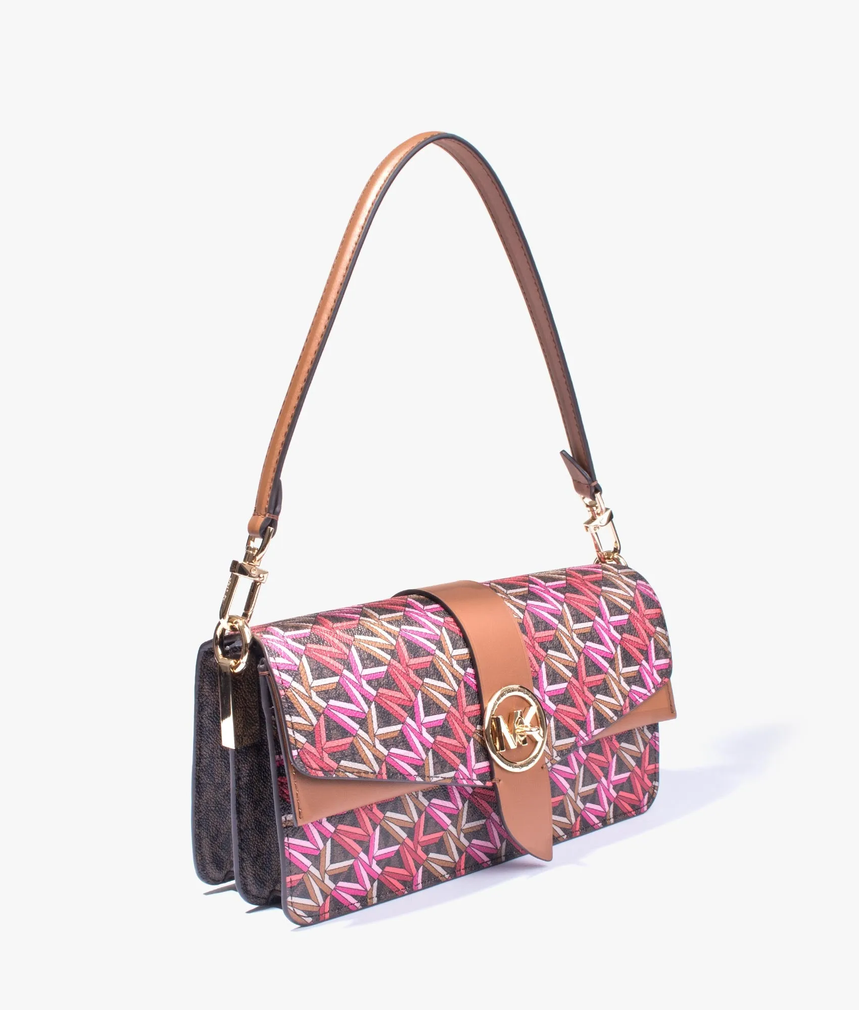 Greenwich shoulder bag in brown multi