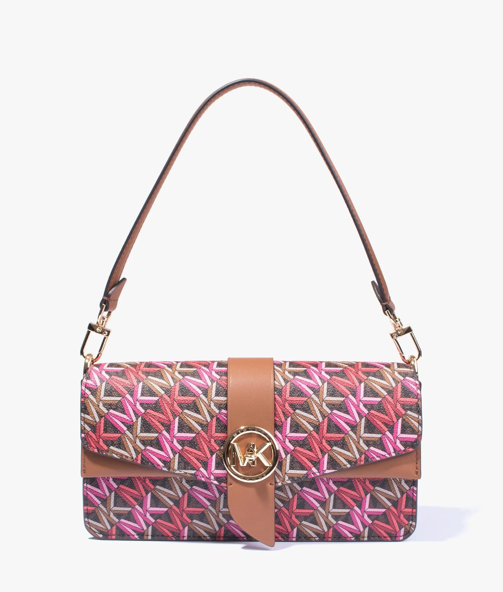 Greenwich shoulder bag in brown multi