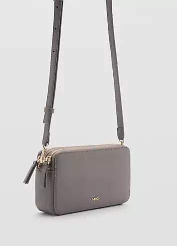 Grey Donga Crossbody Bag by Mango | Look Again