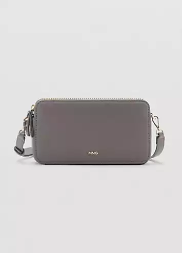 Grey Donga Crossbody Bag by Mango | Look Again