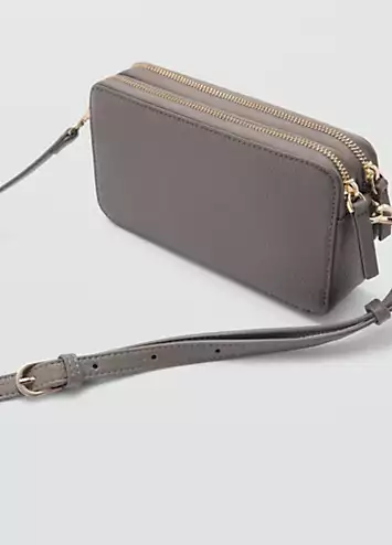 Grey Donga Crossbody Bag by Mango | Look Again