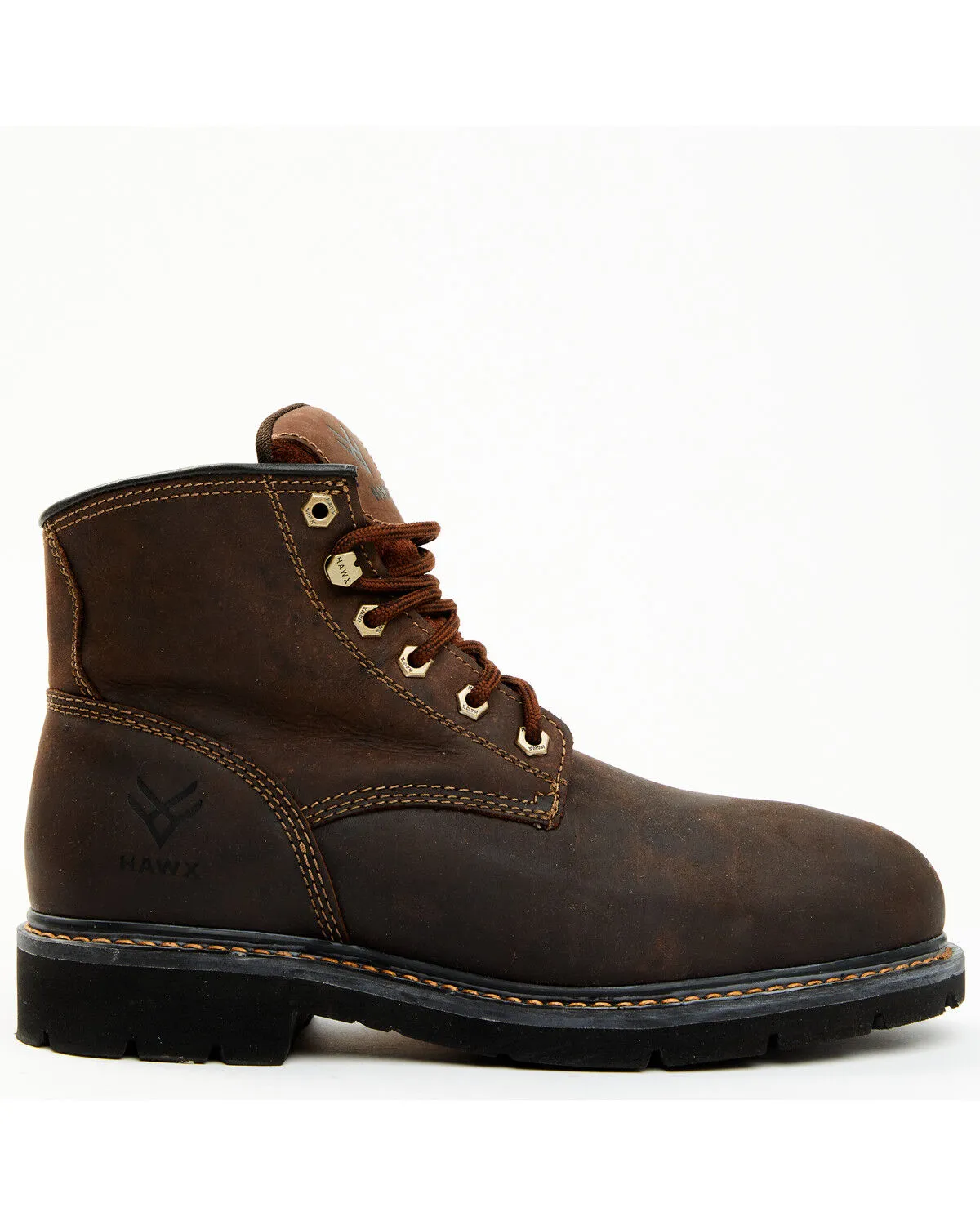 Hawx Men's Oily Crazy Horse Lace-Up 6" Work Boot - Composite Toe