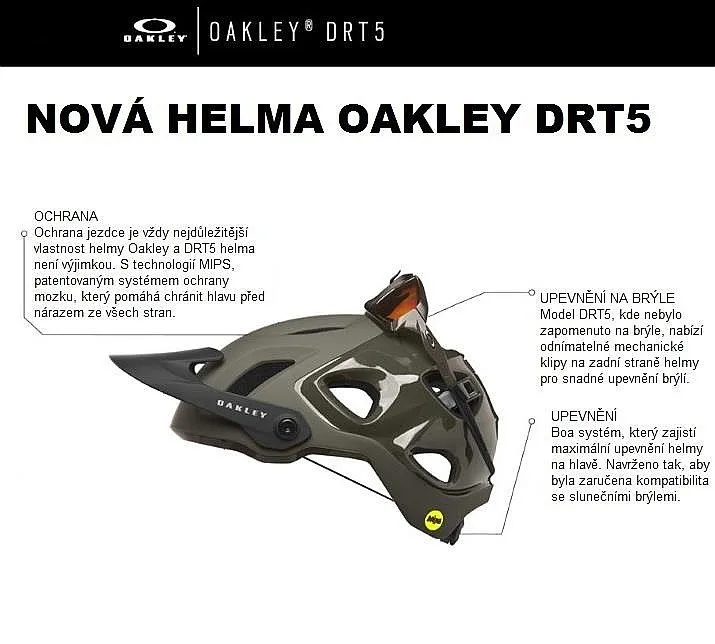 helmet Oakley DRT5 Europe Mips - Greg Minnaar Gray