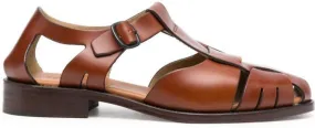 Hereu buckle-fastening cut-out sandals Brown