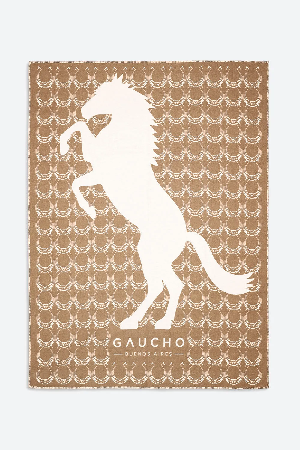 Iconic Stallion Blanket in Beige