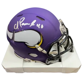 Ivan Pace Jr. Autographed Minnesota Vikings Speed Mini Helmet