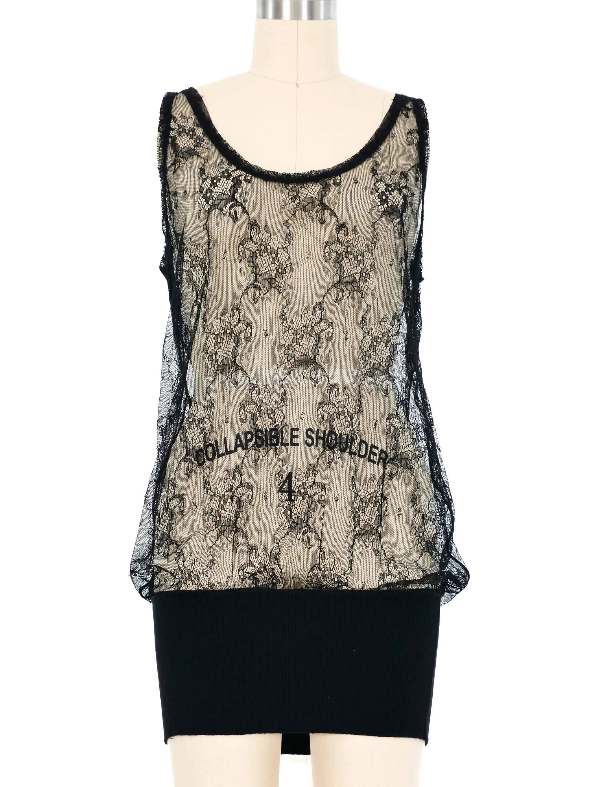 Jean Paul Gaultier Lace Sleeveless Top