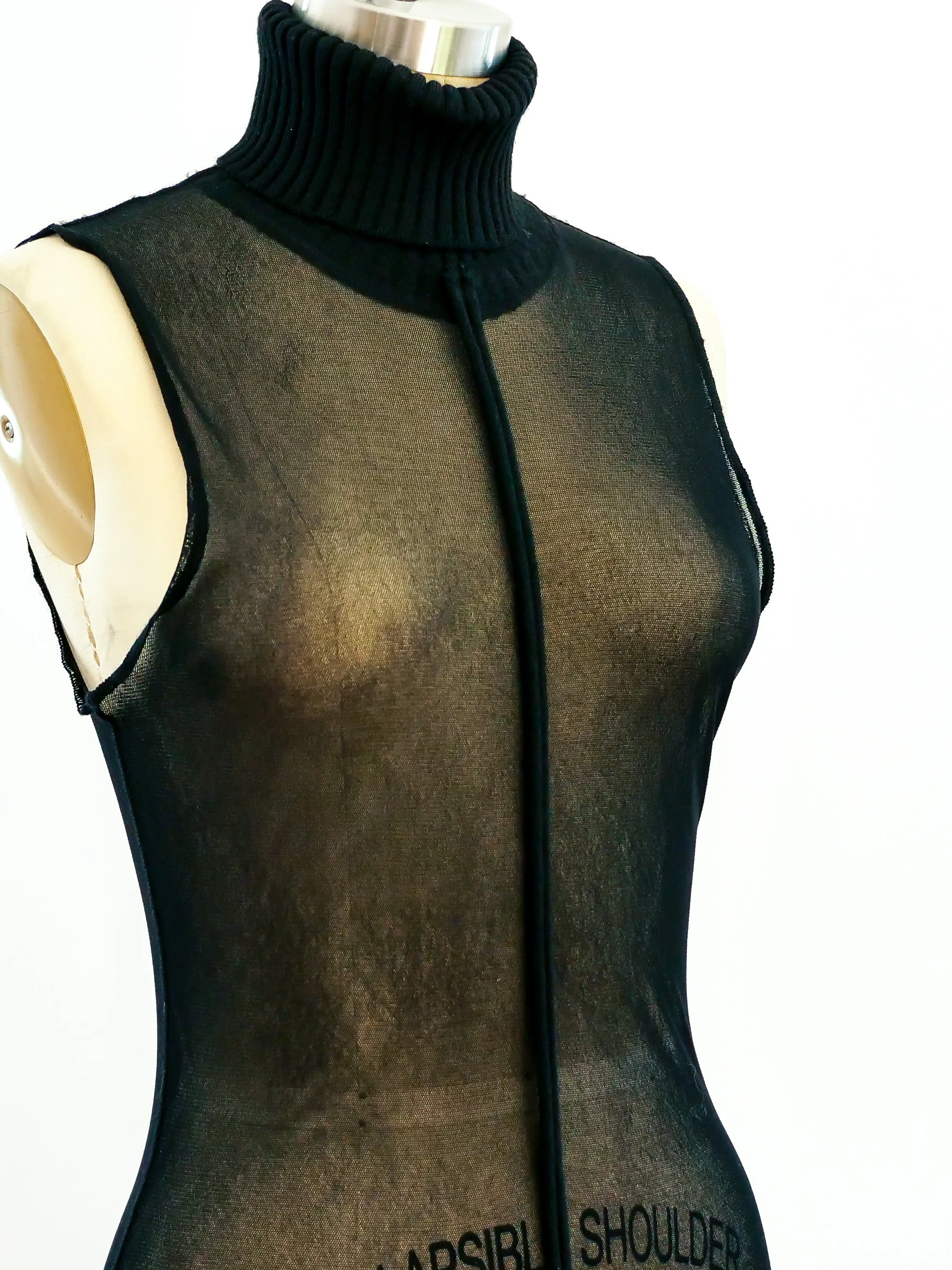 Jean Paul Gaultier Sheer Sleeveless Top