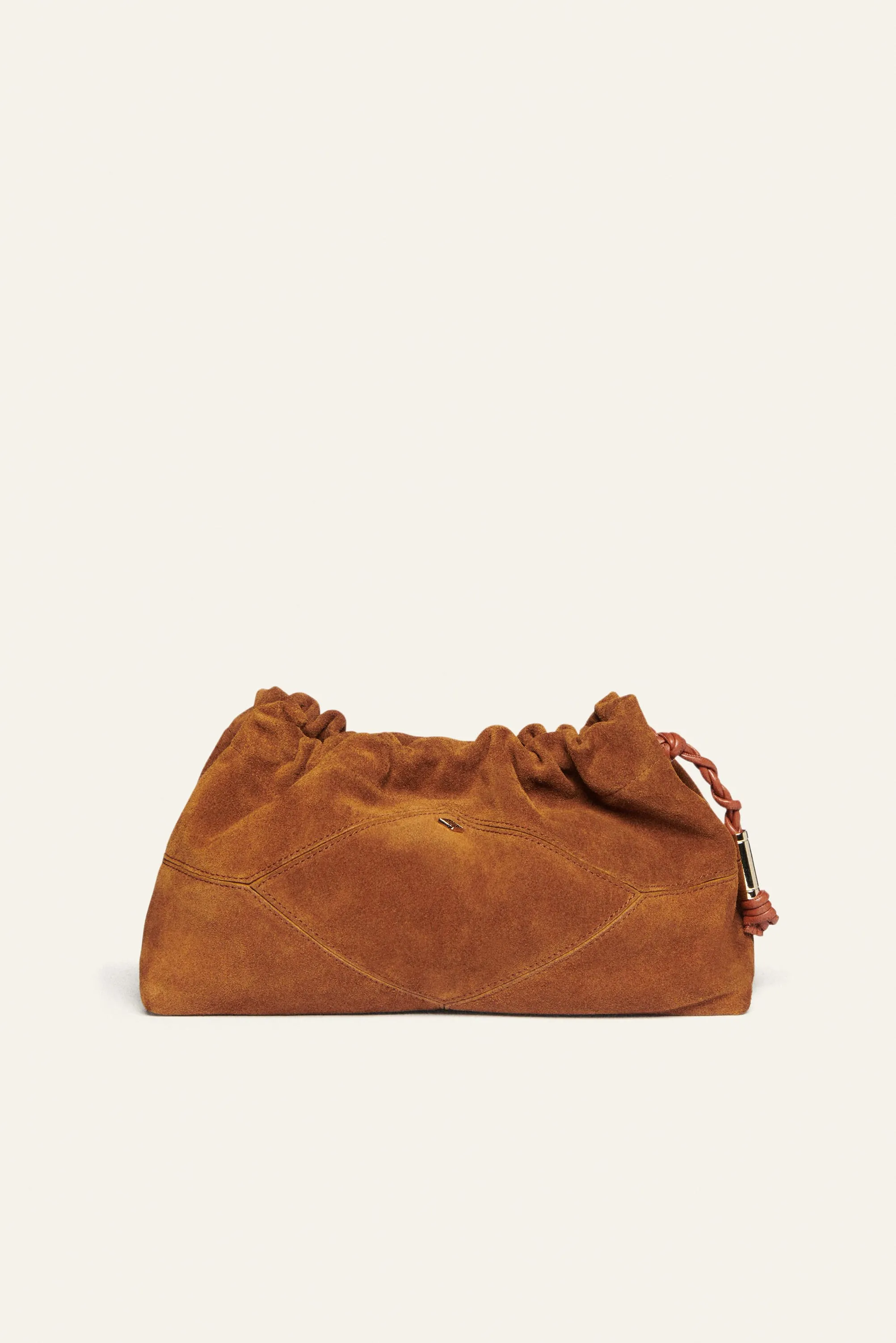 JUNE suede leather small shoulder bag