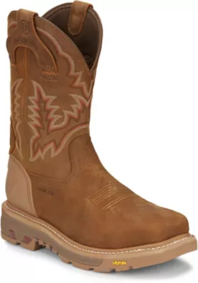 Justin Men's Montana 11 in. Waterproof Square Nano Composite Toe Work Boot