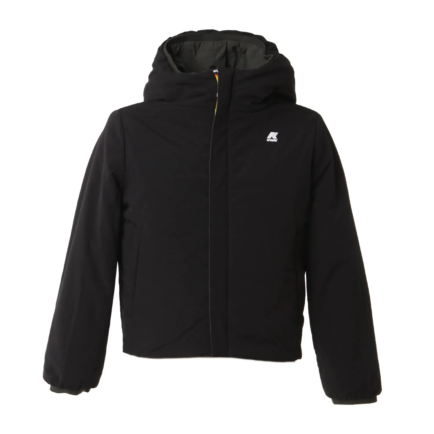 K-Way Green And Black Jack Warm Double Jacket