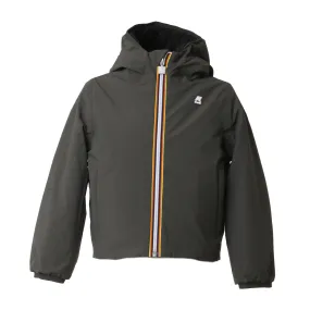 K-Way Green And Black Jack Warm Double Jacket