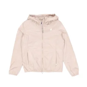 K-Way Lily Shiny Crinkle Sand-Colored Jacket For Girls And Teen