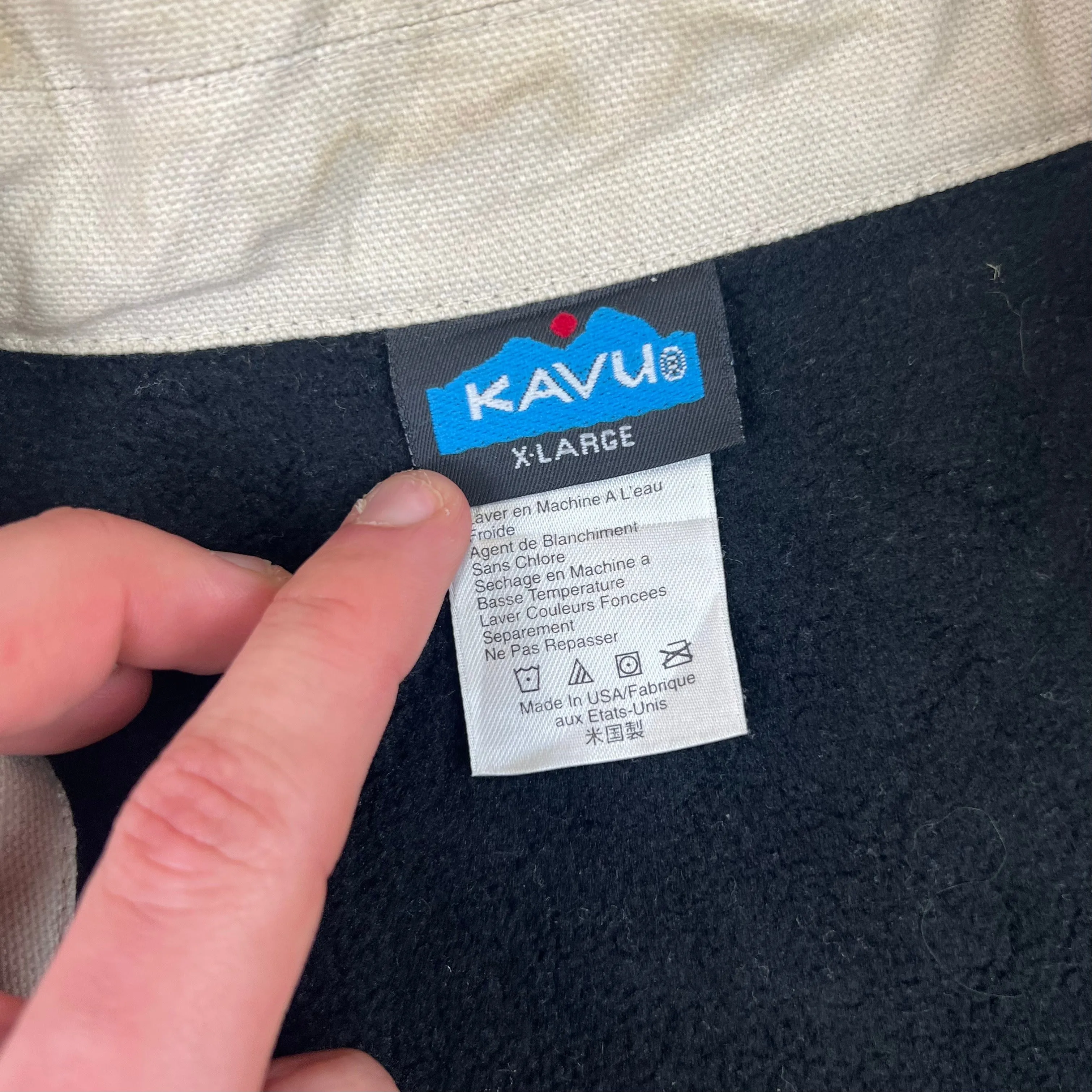 KAVU 90's Outdoor Vest Sleeveless Jacket Beige