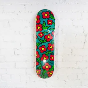 Krooked Skateboards Team Wild Flowers Deck 8.25" - Green exclusive at