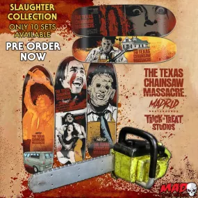 Madrid Skateboards – Texas Chainsaw Massacre 50th Anniversary Skateboard Deck – SLAUGHTER COLLECTION (Limited Editio