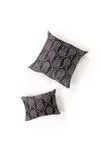 Mahli (Wind) Large Pillow - Charcoal