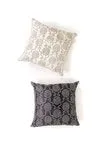 Mahli (Wind) Large Pillow - Charcoal