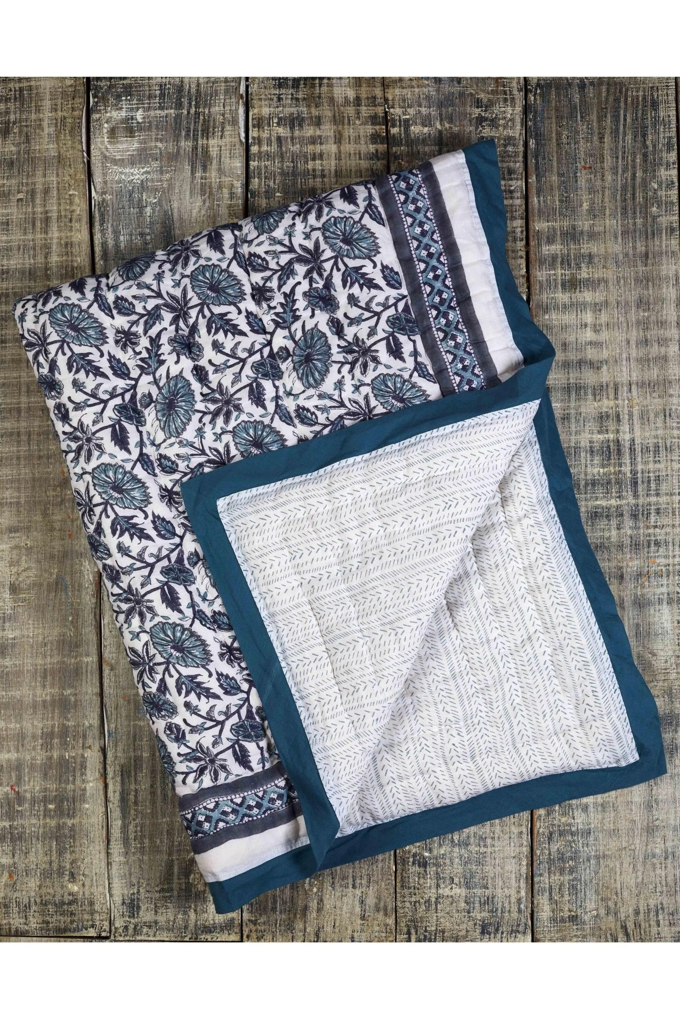 MALABAR BABY | Provence Blue Cotton Quilt