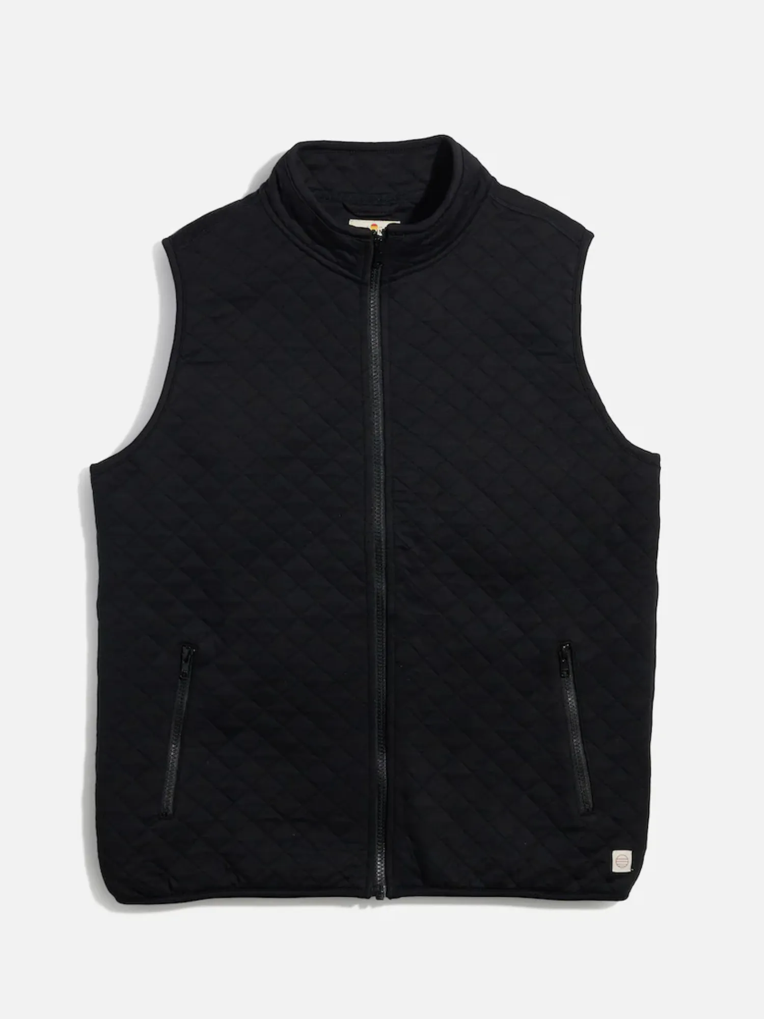 Marine Layer Corbet Full Zip Vest - Black