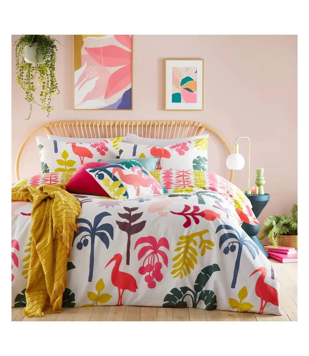 Marula tropical duvet cover set multicoloured Furn