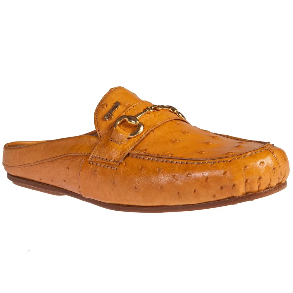 Mauri 13030 Ostrich Mules Buttercup (Special Order)