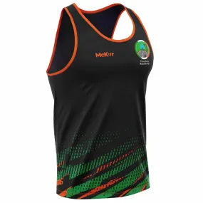 Mc Keever Tieve Tara Road Bowls Vest - Adult - Black/Green/Orange