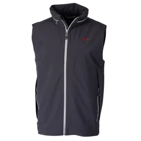 Men's Cutter & Buck Charcoal Arkansas Razorbacks Vapor Full-Zip Vest