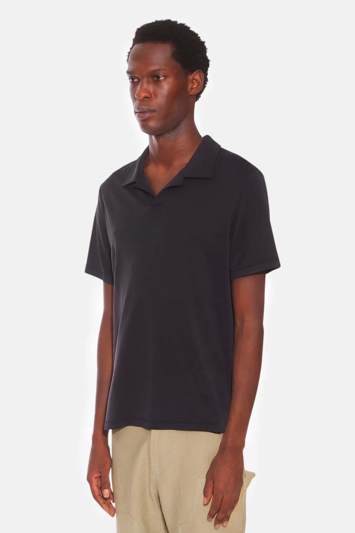 Micro Pique Johnny Polo - Black